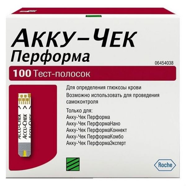 Тест-полоски Акку-Чек Перформа 100 шт.