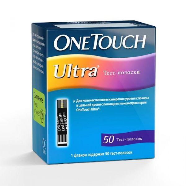 Тест-полоски One Touch Ultra 50 шт. Тест-полоски One Touch Ultra 50 шт.