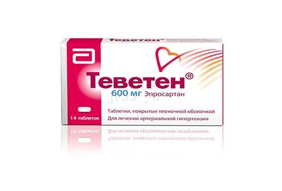 Теветен таблетки 600 мг, 14 шт.