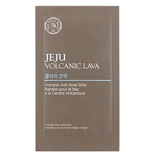 The Face Shop Jeju Volcanic Lava Volcanic Ash Nose Strip Полоска для носа от черных точек 7шт