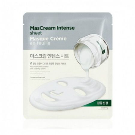 The Face Shop MasCream Intense Sheet Soothing Успокаивающая маска для лица 30гр