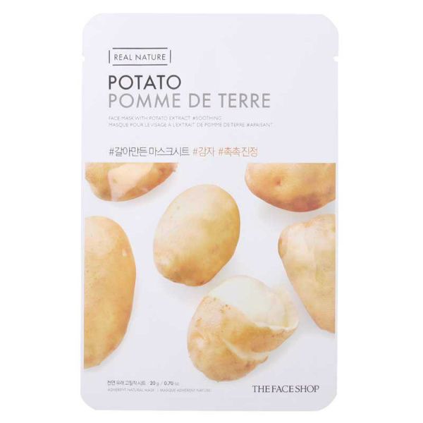 The Face Shop Real Nature Mask Sheet Potato Тканевая маска с экстрактом картофеля 20гр