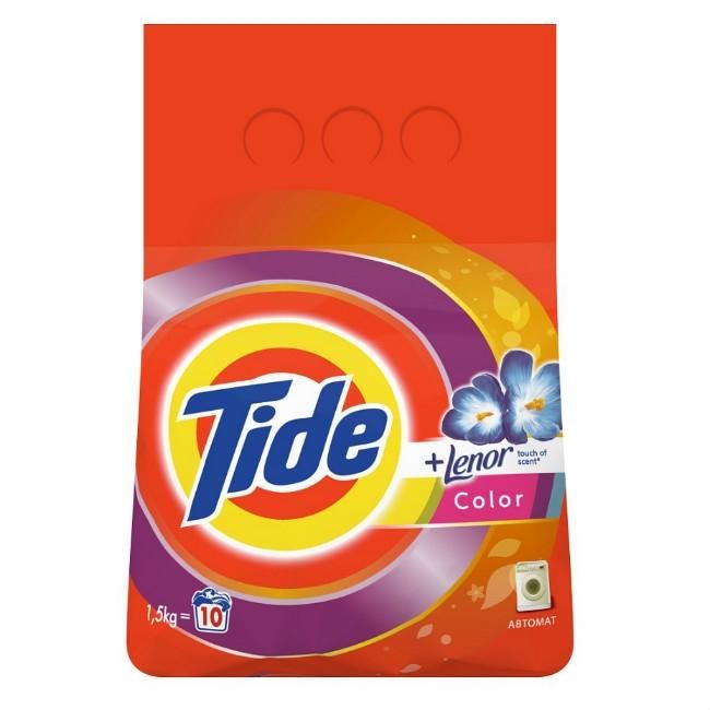 Tide стиральный порошок Color Lenor Touch of Scent автомат 1.5кг