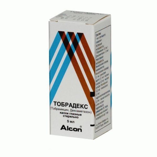 Тобрадекс гл. капли фл. 5мл Тобрадекс гл. капли фл. 5мл