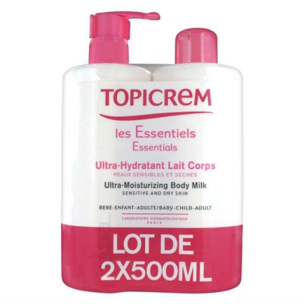 Топикрем Молочко для тела ультра-увлажняющее 500 мл 2 шт.