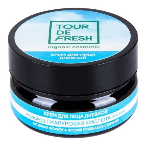 Tour De Fresh Крем для лица дневной Кислород гиалуроновая кислота-магний против первых признаков старения 60 мл