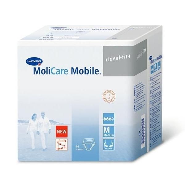 Трусы-подгузники МолиКар Мобайл/MoliCare Mobile ideal-fit разм. M 14 шт.