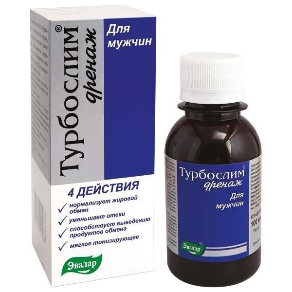 Турбослим Дренаж для мужчин капли, 100 мл Турбослим Дренаж для мужчин капли, 100 мл