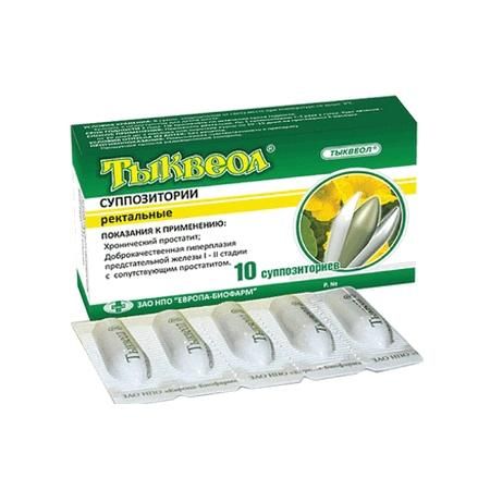 Тыквеол свечи ректальные, 10 шт. Тыквеол свечи ректальные, 10 шт.