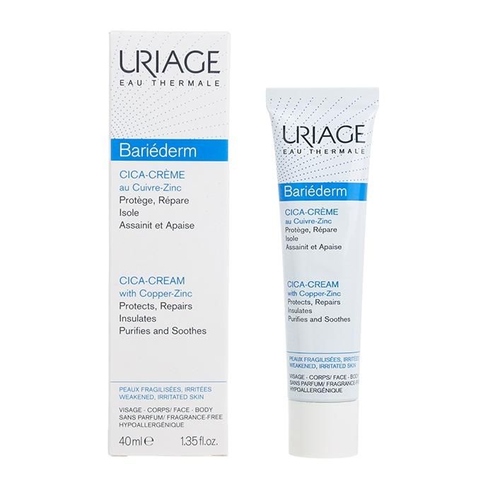 Uriage Bariederm Cica-Cream цика-крем с Cu-Zn восстанавливающий 40 мл