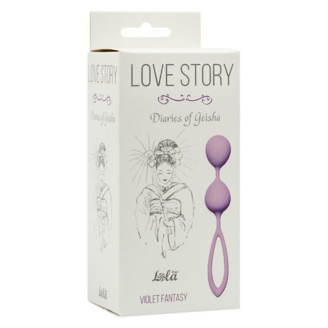 Вагинальные шарики Love Story Diaries of a Geisha Violet Fantasy 1 уп.