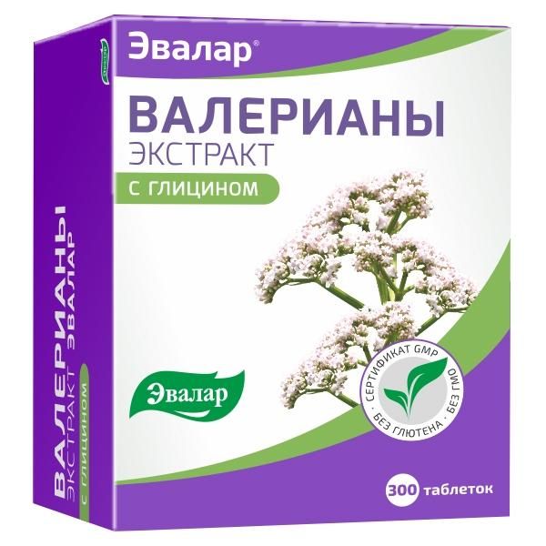 Валерианы экстракт Эвалар таблетки 0,25 г 300 шт.