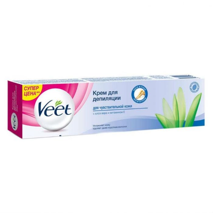 Veet крем для депиляции для чувствительной кожи Алоэ и Витамины 200 мл