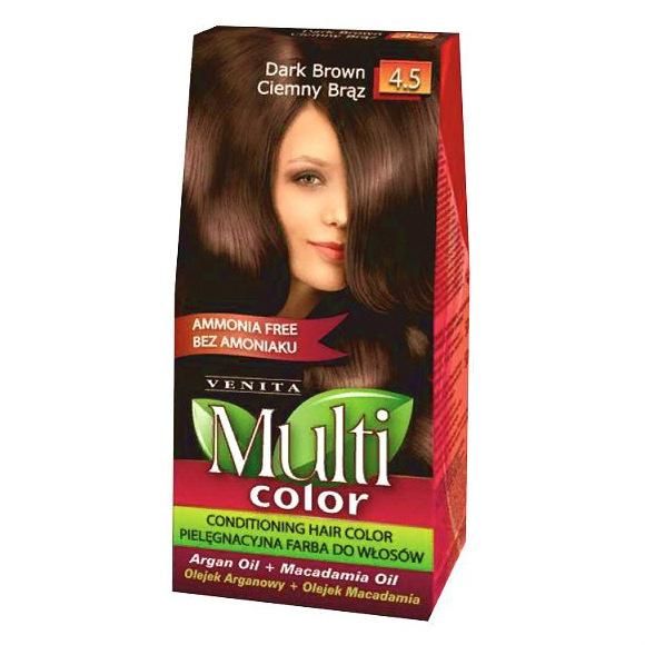 Venita Краска для волос Multi Color 4.5 Темно-коричневый 150 г