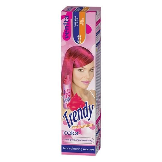 Venita Мусс для волос красящейся Trendy Color 33 Очаровательный пурпуровый 75 мл