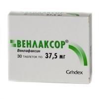 Венлаксор таблетки 37,5 мг, 30 шт. Венлаксор таблетки 37,5 мг, 30 шт.