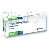 Азитромицин капсулы 250 мг, 6 шт. Азитромицин капсулы 250 мг, 6 шт.