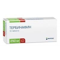 Тербинафин таблетки 250 мг, 10 шт. Тербинафин таблетки 250 мг, 10 шт.