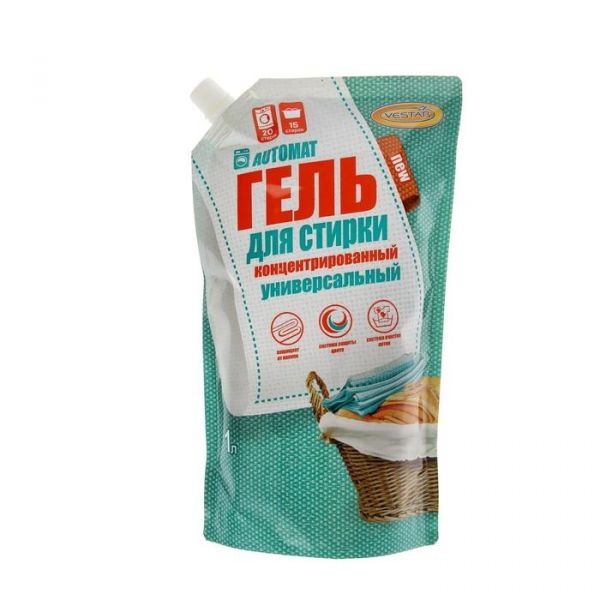 Vestar Гель для стирки концентрированный универсальный автомат 1000 мл c колпачком