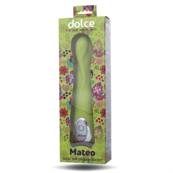 Вибратор ToyFa Dolce Mateo Fresh lime зеленый 1 шт.