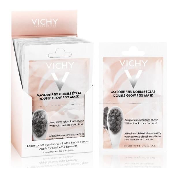 Vichy Double Glow Peel Mask минеральная маска-пилинг Двойное сияние саше 2 шт х 6 мл