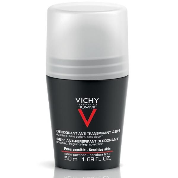 Vichy Homme дезодорант-антиперспирант 48 ч для чувствительной кожи 50 мл