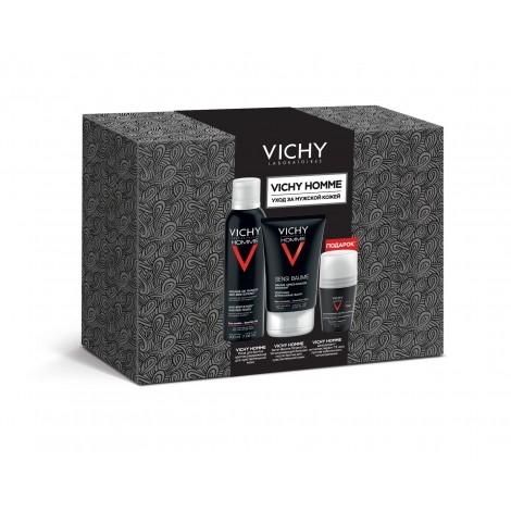 Vichy набор Homme пена для бритья 200мл + бальзам после бритья 75мл + антиперспирант регулирующий 48ч 1 шт.