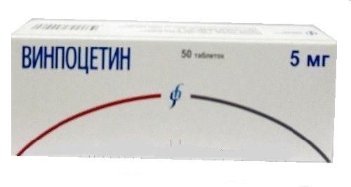 Винпоцетин таблетки 5 мг, 50 шт. Винпоцетин таблетки 5 мг, 50 шт.
