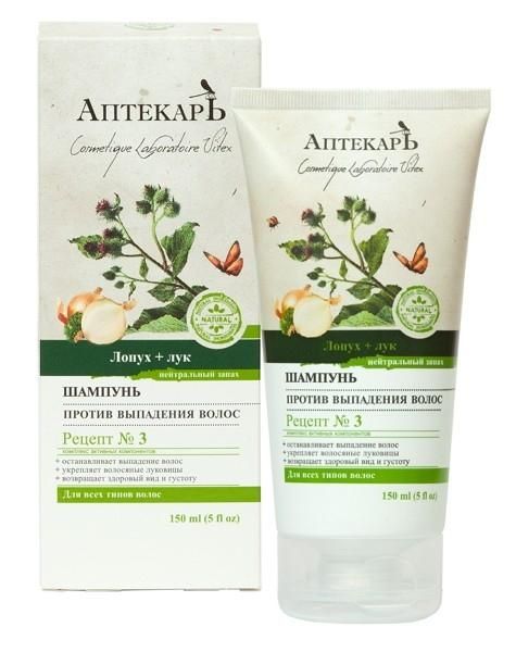 Vitex Аптекарь Шампунь против выпадения волос Лопух и Лук 150мл