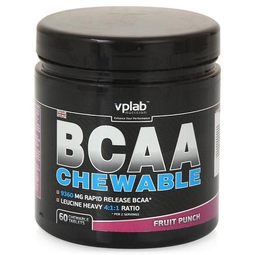 Vplab BCAA chewable Аминокислоты таблетки жевательные 60 шт. Vplab BCAA chewable Аминокислоты таблетки жевательные 60 шт.