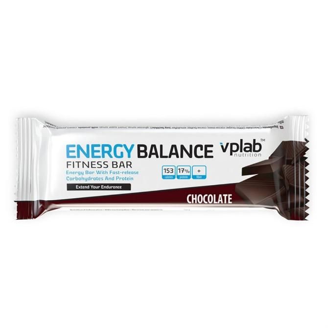 Vplab Energy Balance Fitness Bar Батончик энергетическийr шоколад 35 г