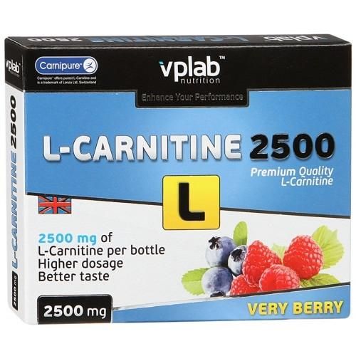 Vplab L-Carnitine 2500 Карнитин лесные ягоды 25 мл ампулы 7 шт.