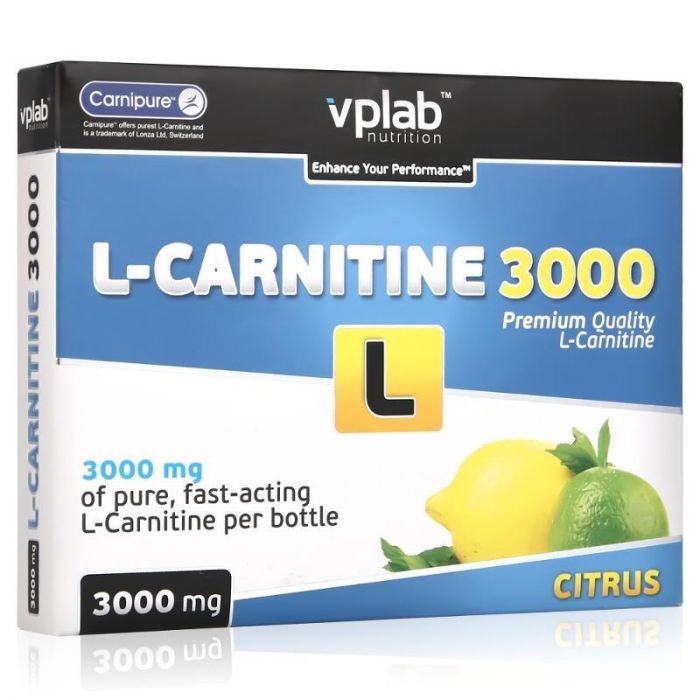 Vplab L-Carnitine 3000 Карнитин цитрус 25 мл ампулы 7 шт.