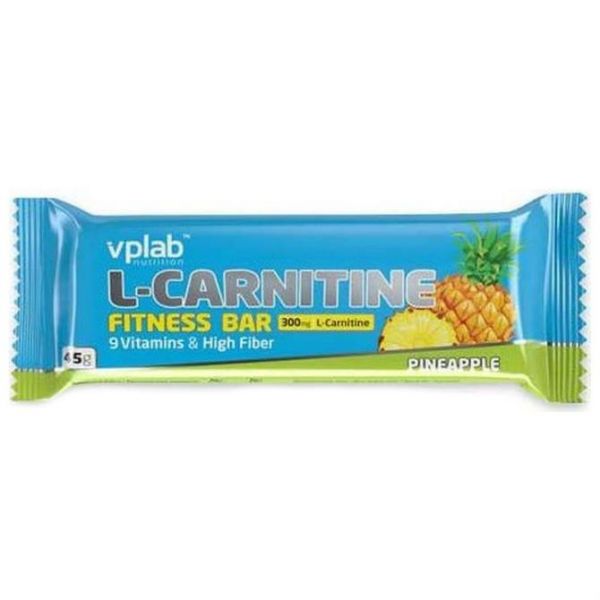 Vplab L-Carnitine Fitness Bar Батончик протеиновый ананас 45 г Vplab L-Carnitine Fitness Bar Батончик протеиновый ананас 45 г