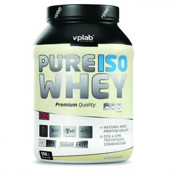 Vplab Pure Iso Whey Протеин ваниль 908 г Vplab Pure Iso Whey Протеин ваниль 908 г