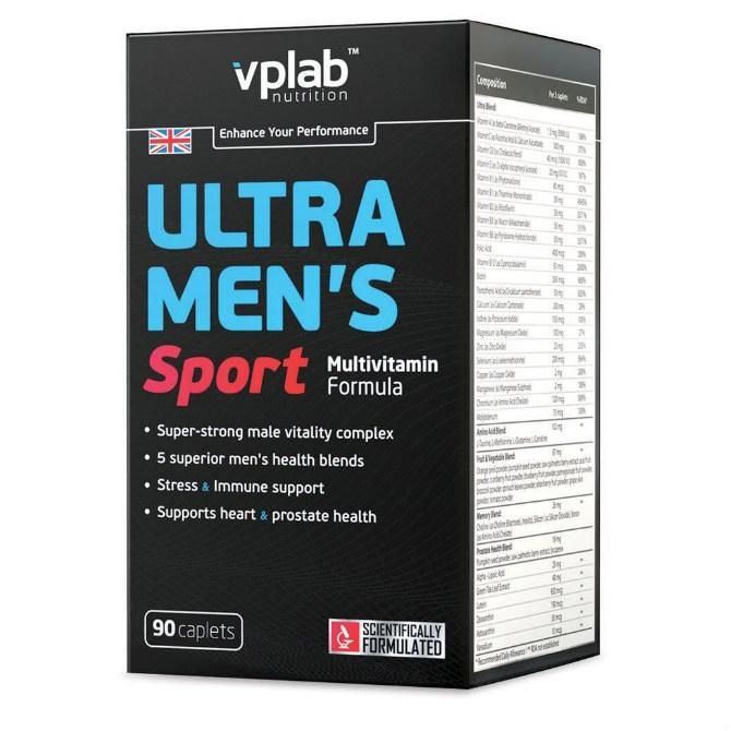 Vplab Ultra Men’s Sport Multivitamin Formula Витаминно-минеральный комплекс для мужчин капсулы 90 шт.