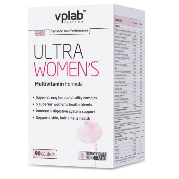 Vplab Ultra Women\'s Multivitamin Formula Витаминно-минеральный комплекс для женщин капсулы 90 шт. Vplab Ultra Women\'s Multivitamin Formula Витаминно-минеральный комплекс для женщин капсулы 90 шт.