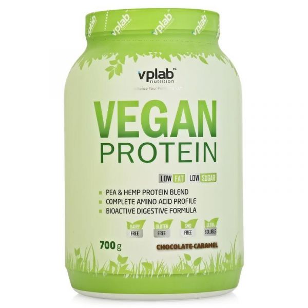 Vplab Vegan Protein Протеин шоколад-ваниль 700 г Vplab Vegan Protein Протеин шоколад-ваниль 700 г