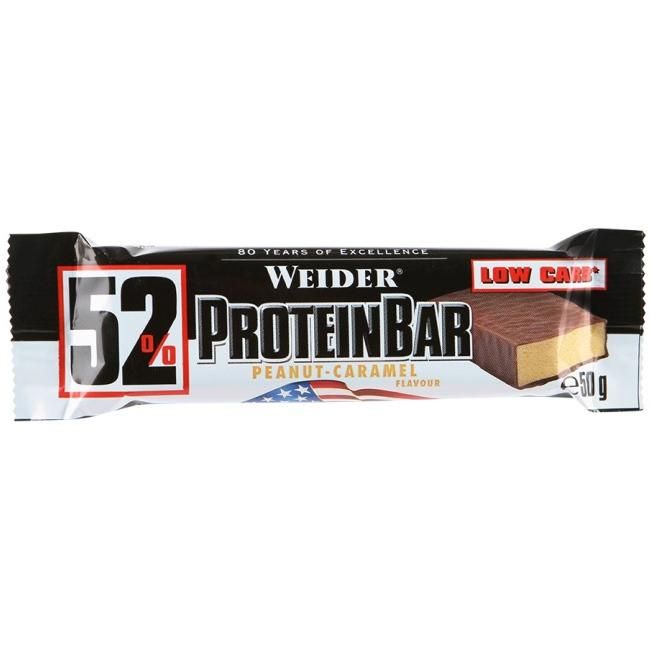 Weider 52% Protein Bar Батончик протеиновый арахис-карамель 50 г