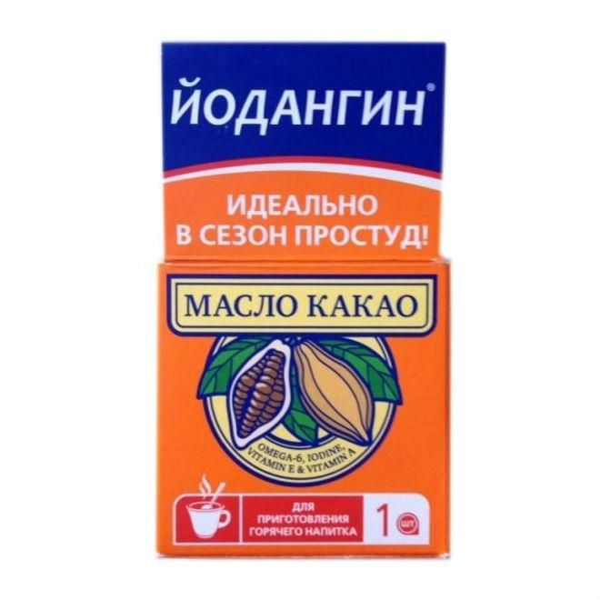 ЙодАнгин Какао масло пласт.контейнер 10 г 1 шт.