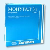 Монурал суспензия 3 г, саше 1 шт. Монурал суспензия 3 г, саше 1 шт.