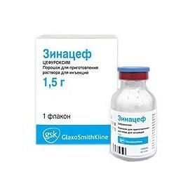 Зинацеф флакон, 1500 мг Зинацеф флакон, 1500 мг