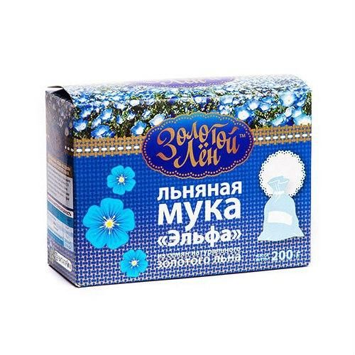 Золотой Лен Мука льняная картонная коробка 200 г