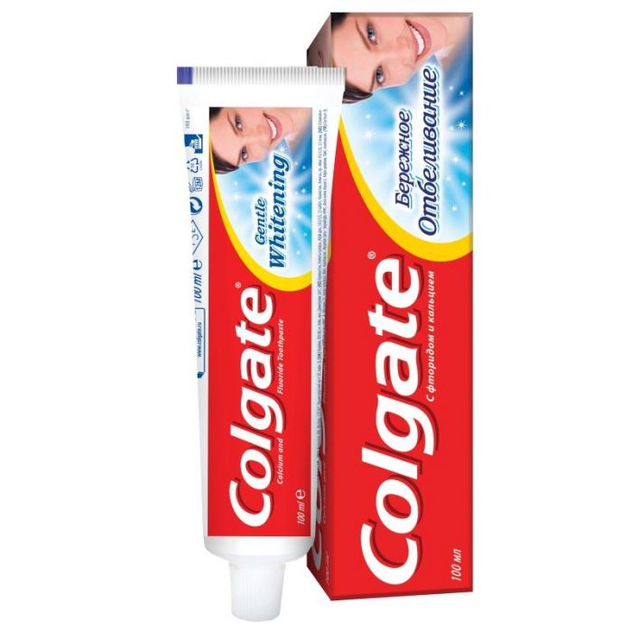 Зубная паста Колгейт (Colgate) Бережное отбеливание 100мл упак.