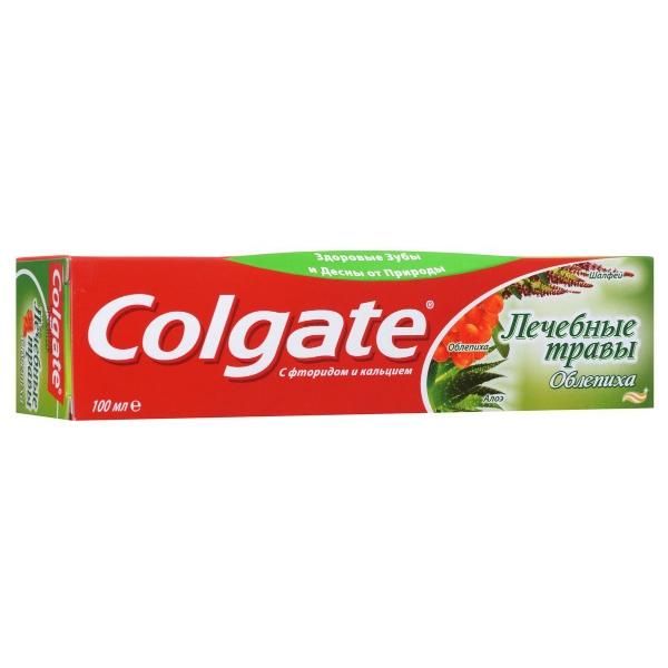 Зубная паста Колгейт (Colgate) Лечебные травы облепиха 100мл упак.