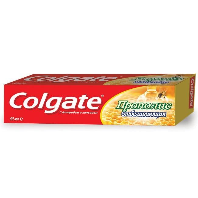 Зубная паста Колгейт (Colgate) Прополис отбеливающая 50 мл упак.