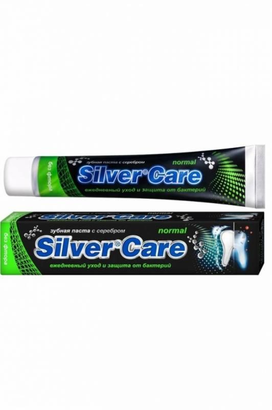 Зубная паста Silver Care Normal без фтора 75мл упак.